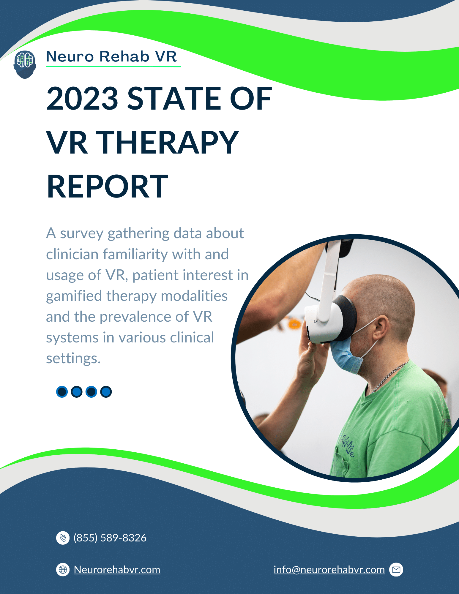2023 State of VR Therapy Report by Neuro Rehab VR Cover 2023 State of VR Therapy Report by Neuro Rehab VR Cover
